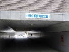 県立湘南海岸公園の入り口
