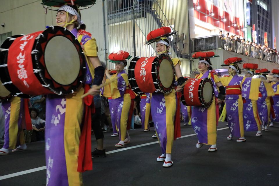 今年は初めて盛岡さんさ踊りが参加。22日